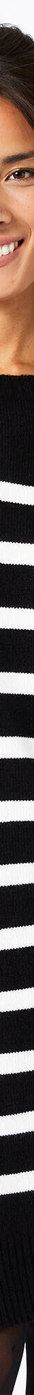 Robe pull marinière rayée (noir / écru) Robe pull marinière rayée (noir / écru)